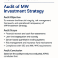 MW Investment Strategy Completes Independent Audit by KPMG: Demonstrating Commitment to Transparency and Compliance