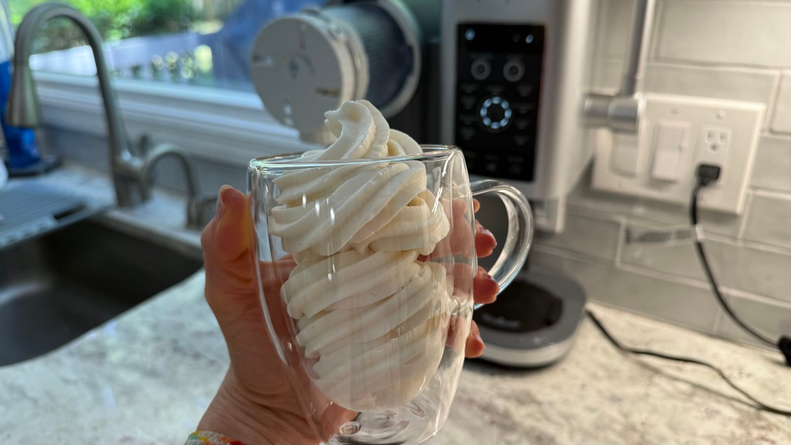 One-ingredient frozen yogurt made in Ninja Creami