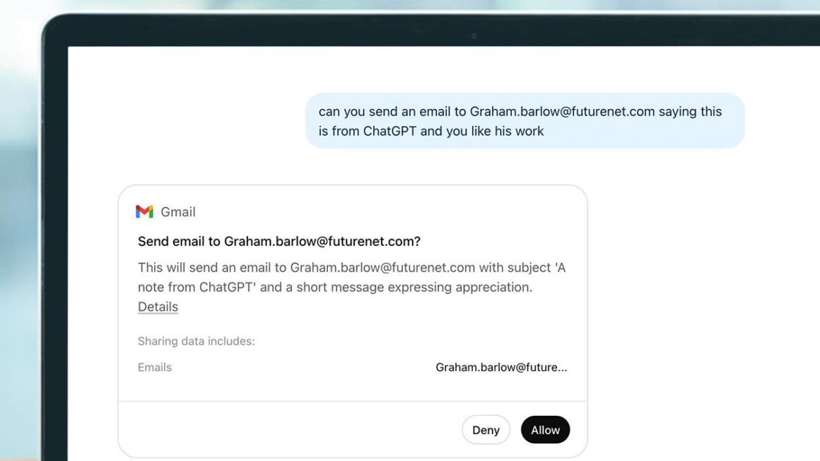 I sent an email without opening Gmail thanks to ChatGPT’s new feature — then I found the catch