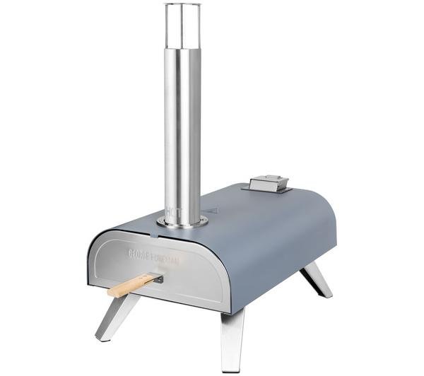 George Foreman Gfwppo1gpc Wood Pellet Pizza Oven - Grey