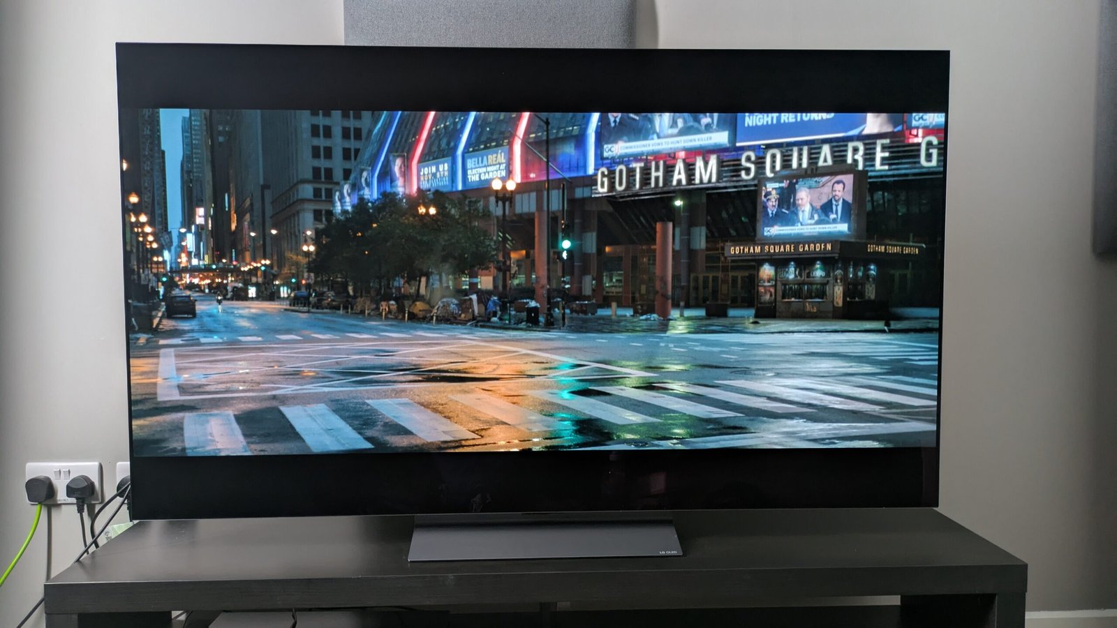 LG C5 with The Batman on-screen