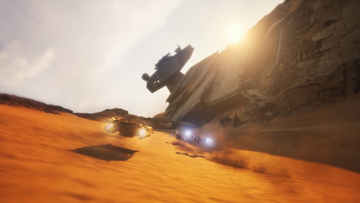 If you love Star Wars and the Burnout games, then Galactic Racer is going to be right up your street