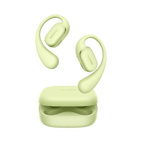 Huawei Freearc Open-Ear Earbuds, Secure Fit and Comfort, Ip57 Water Resistance, Dynamic Bass, 28 Hours Playtime, Sports Earphones, Headset for Running Workout Driving, Ios & Android, Bluetooth, Green